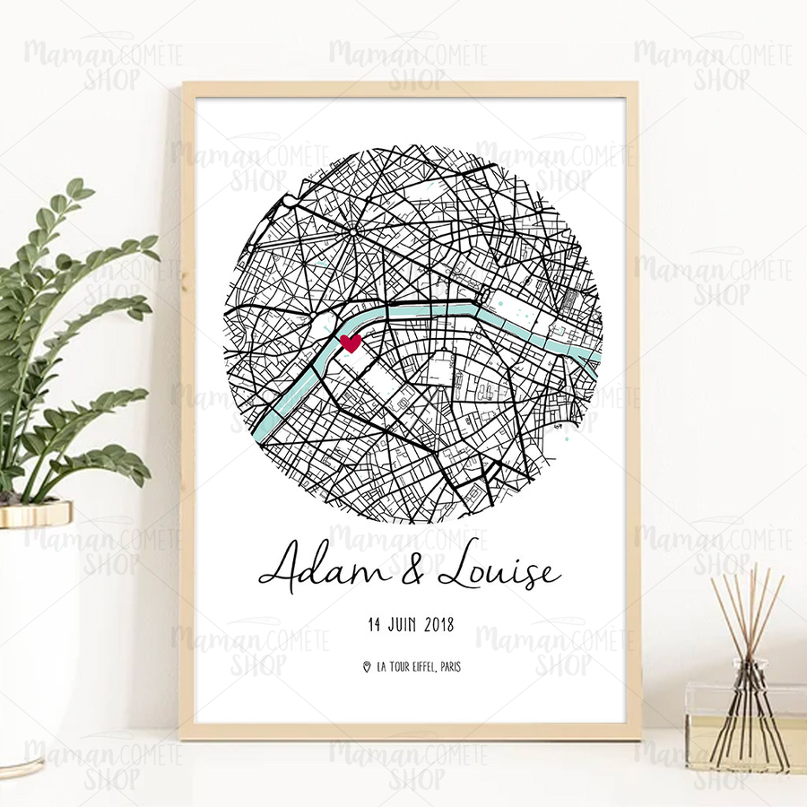 Quest-ce que un cadre personnalisé avec lieu de rencontre ?