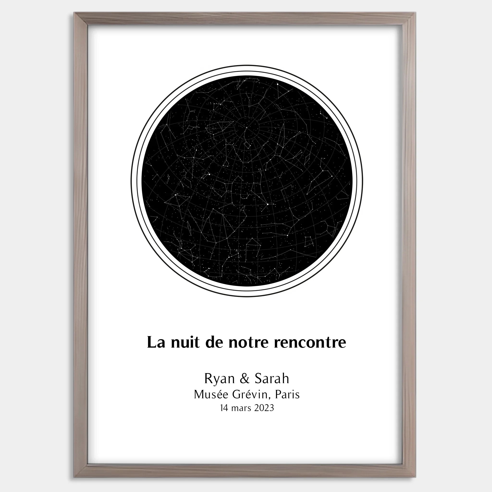 Cadre bois personnalisé cadeau