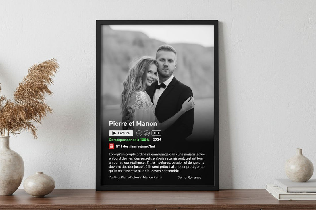 L'affiche Netflix personnalisée, le meilleur cadeau pour son copain