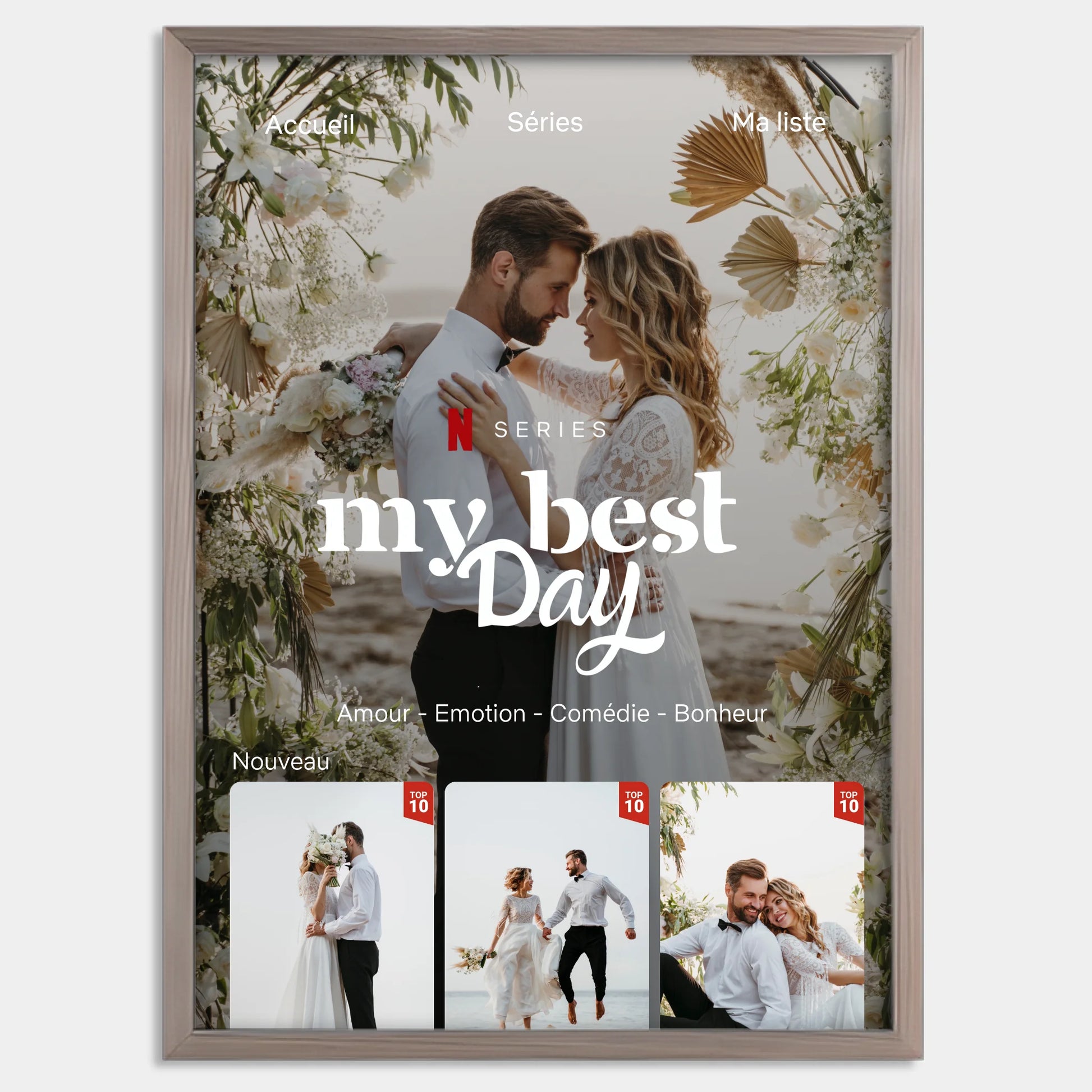 Cadre bois personnalisé cadeau