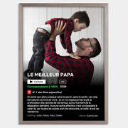 Cadre bois personnalisé cadeau