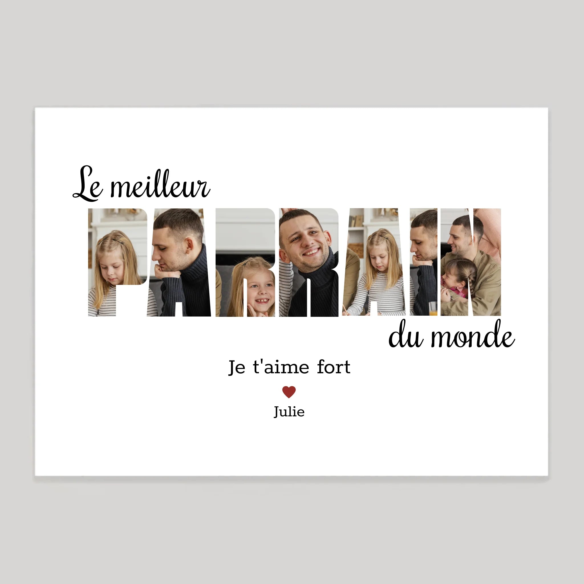 Affiche personnalisée cadeau