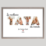 Cadre bois personnalisé cadeau