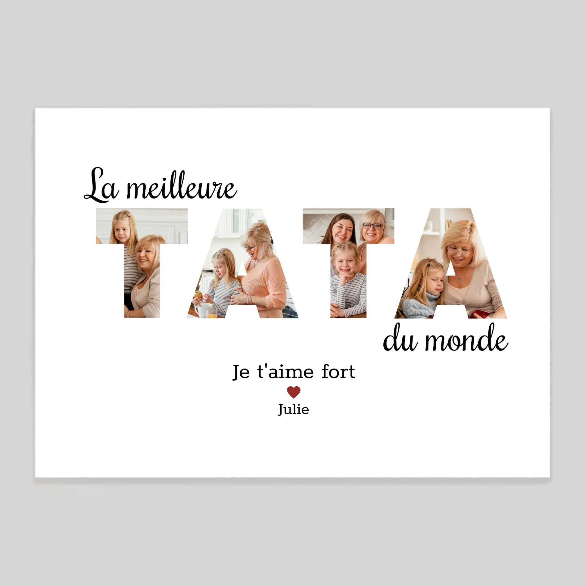 Affiche personnalisée cadeau