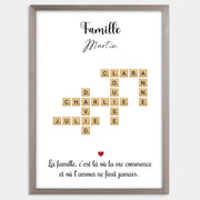 Cadre bois personnalisé cadeau