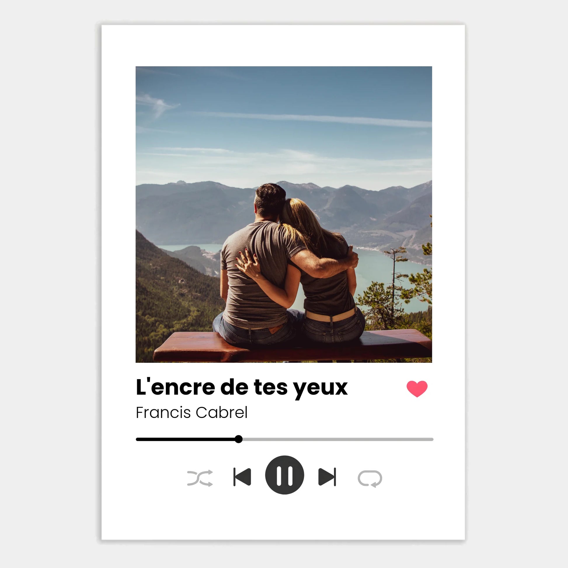 Affiche personnalisée cadeau