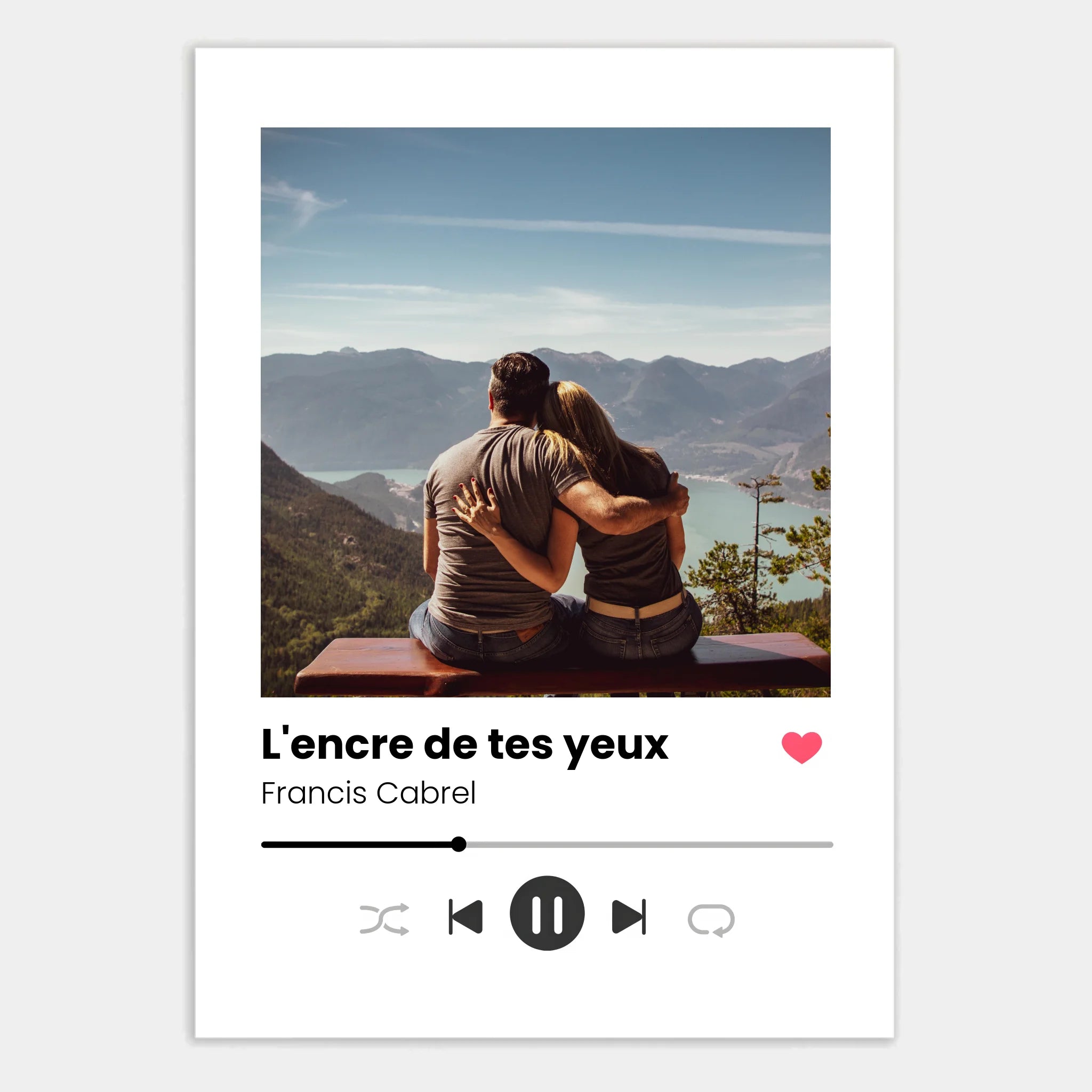 Affiche personnalisée cadeau