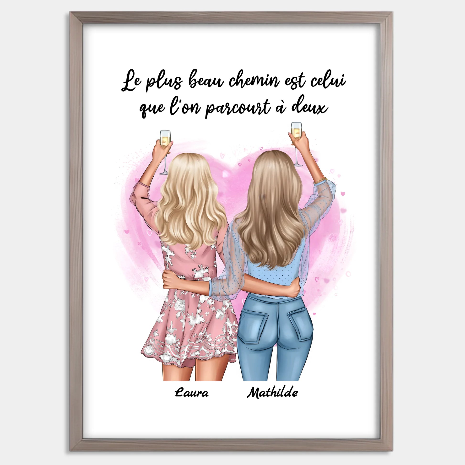 Cadre bois personnalisé cadeau