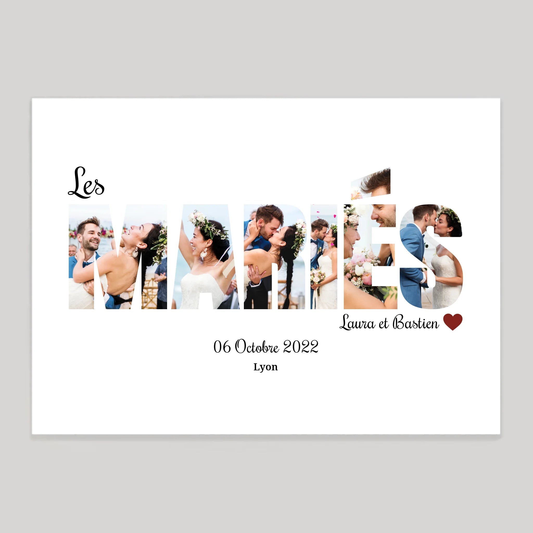 Affiche personnalisée cadeau