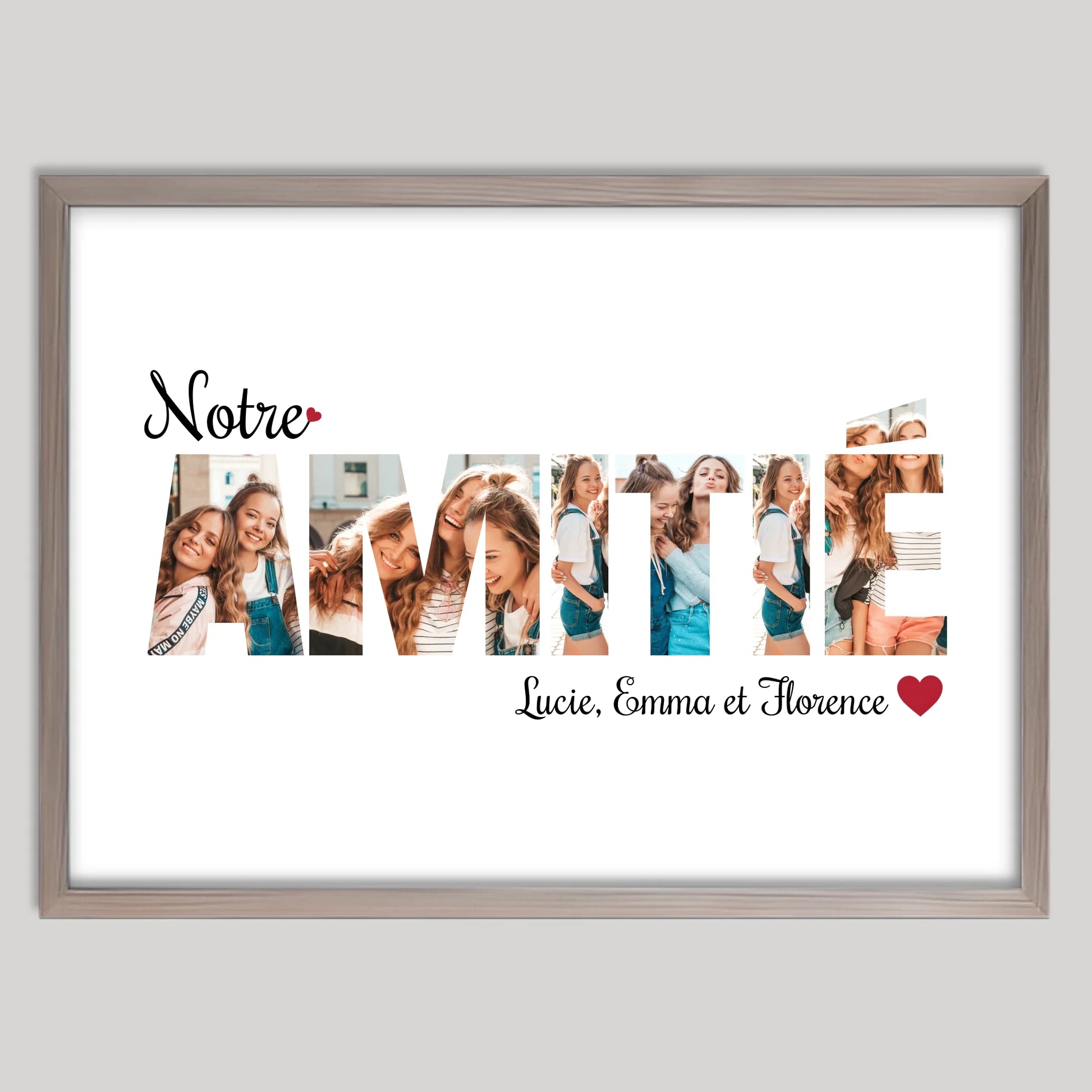 Cadre bois personnalisé cadeau