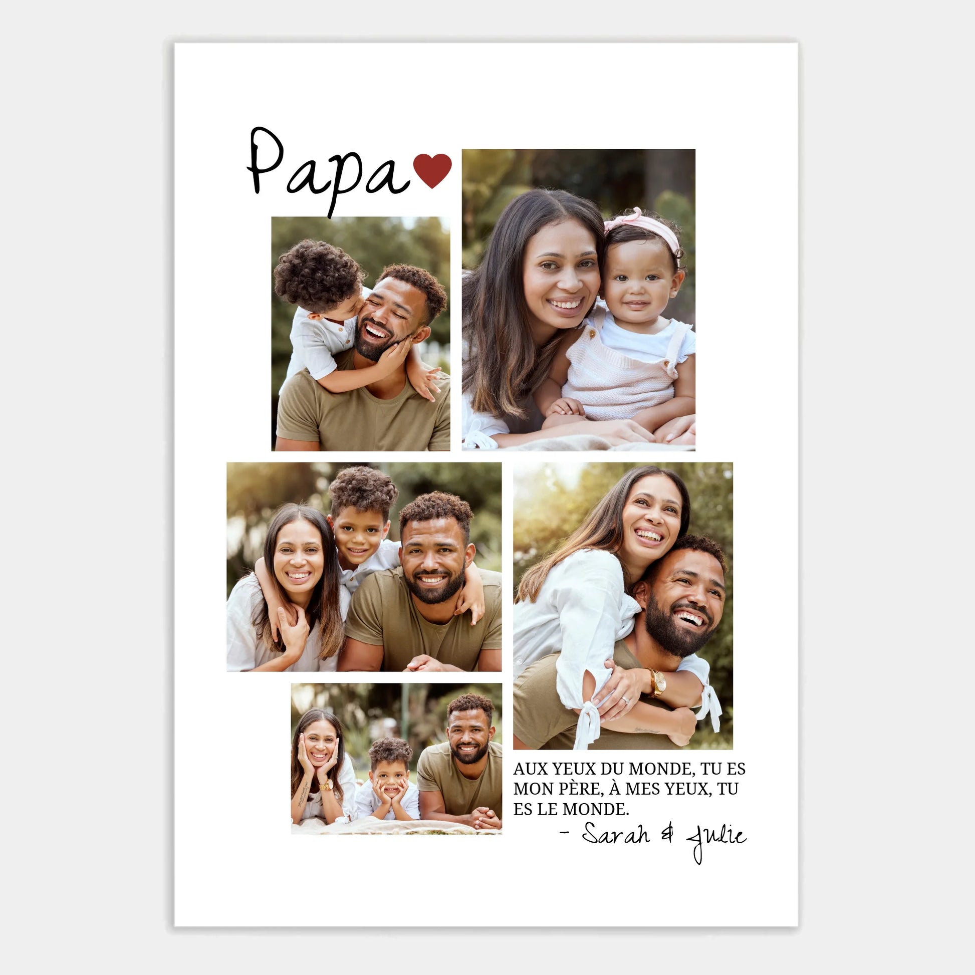 Affiche personnalisée cadeau