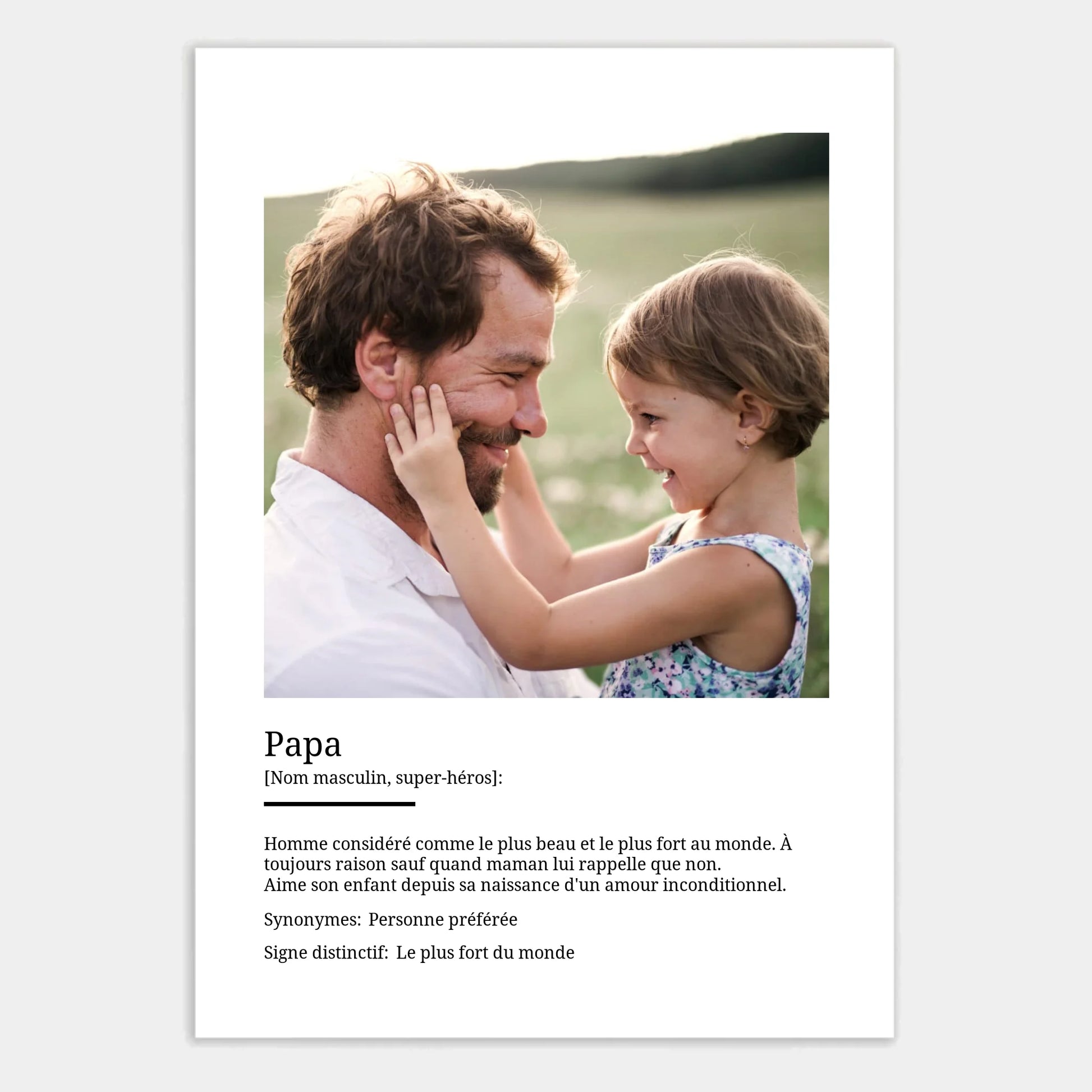 Affiche personnalisée cadeau