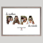 Cadre bois personnalisé cadeau