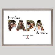 Cadre bois personnalisé cadeau