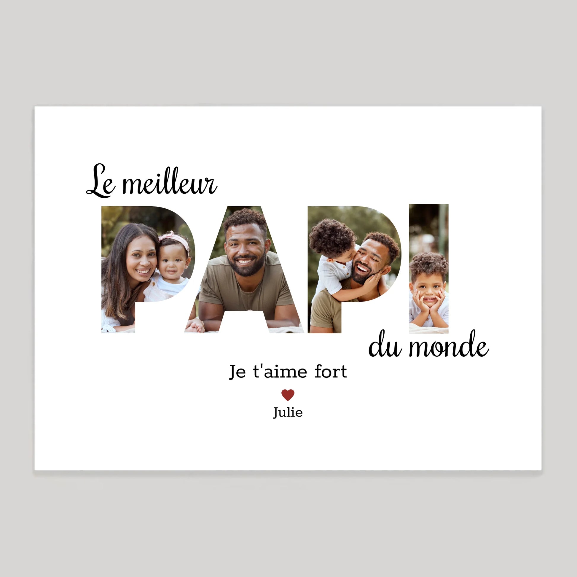 Affiche personnalisée cadeau