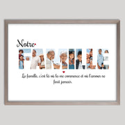 Cadre bois personnalisé cadeau