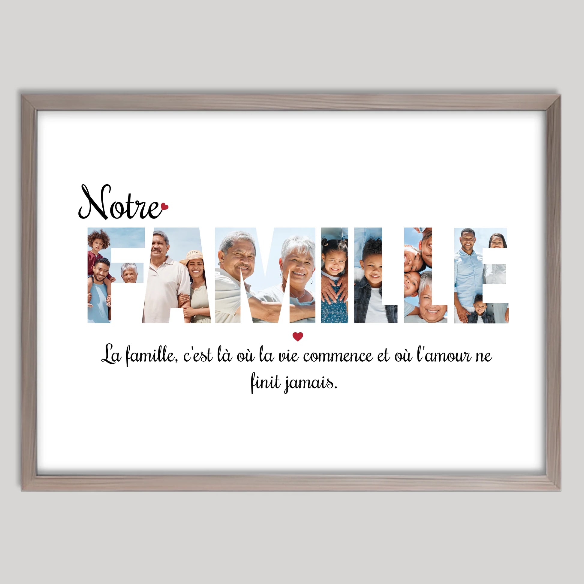 Cadre bois personnalisé cadeau