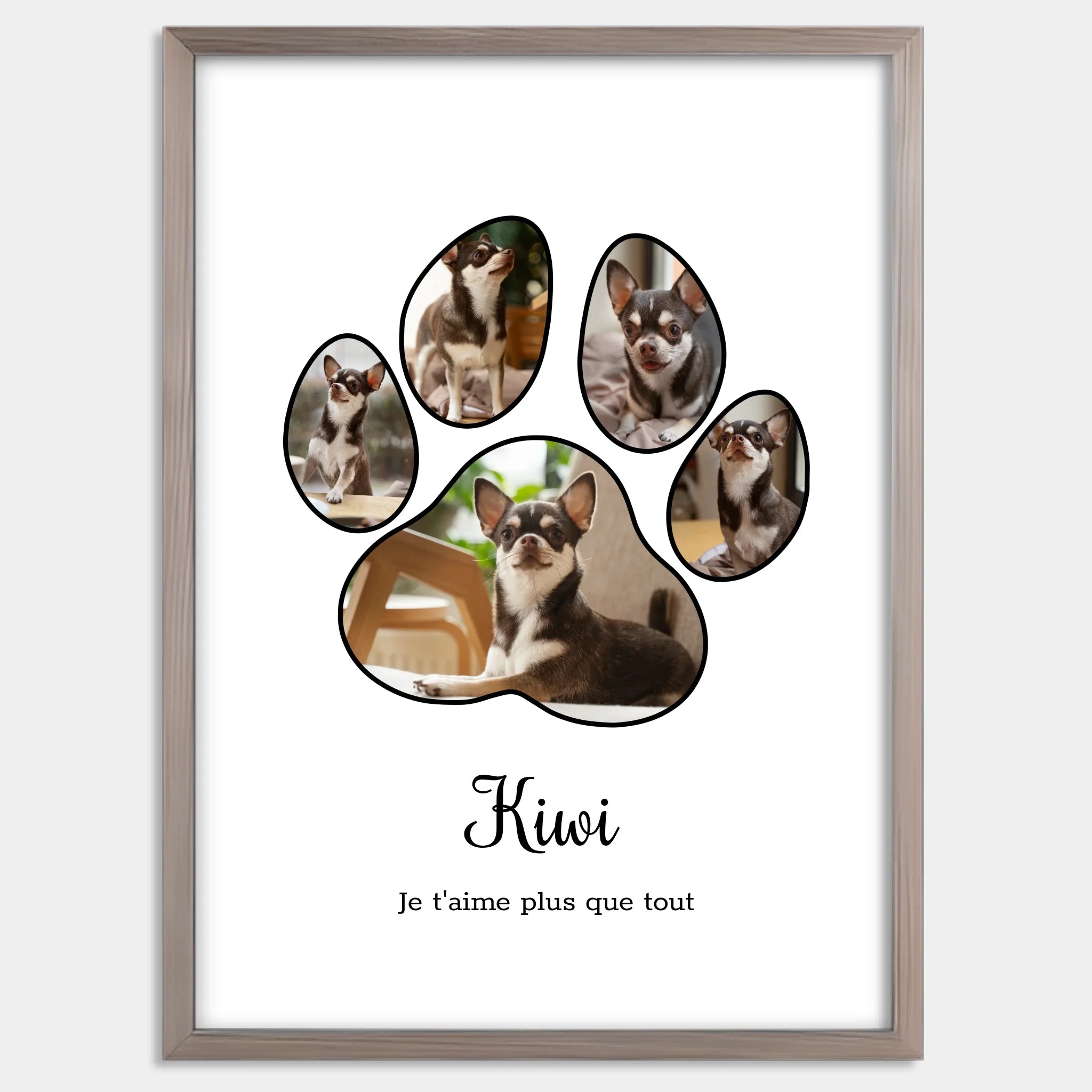 Cadre bois personnalisé cadeau