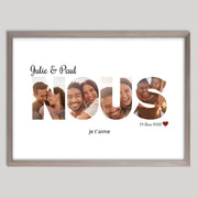 Cadre bois personnalisé cadeau