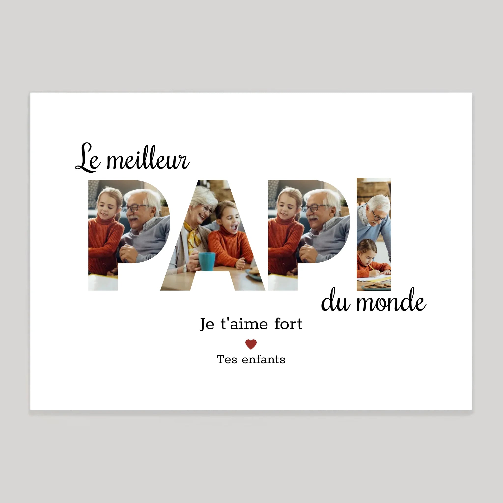 Affiche personnalisée cadeau