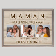 Cadre bois personnalisé cadeau