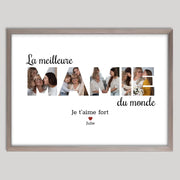 Cadre bois personnalisé cadeau