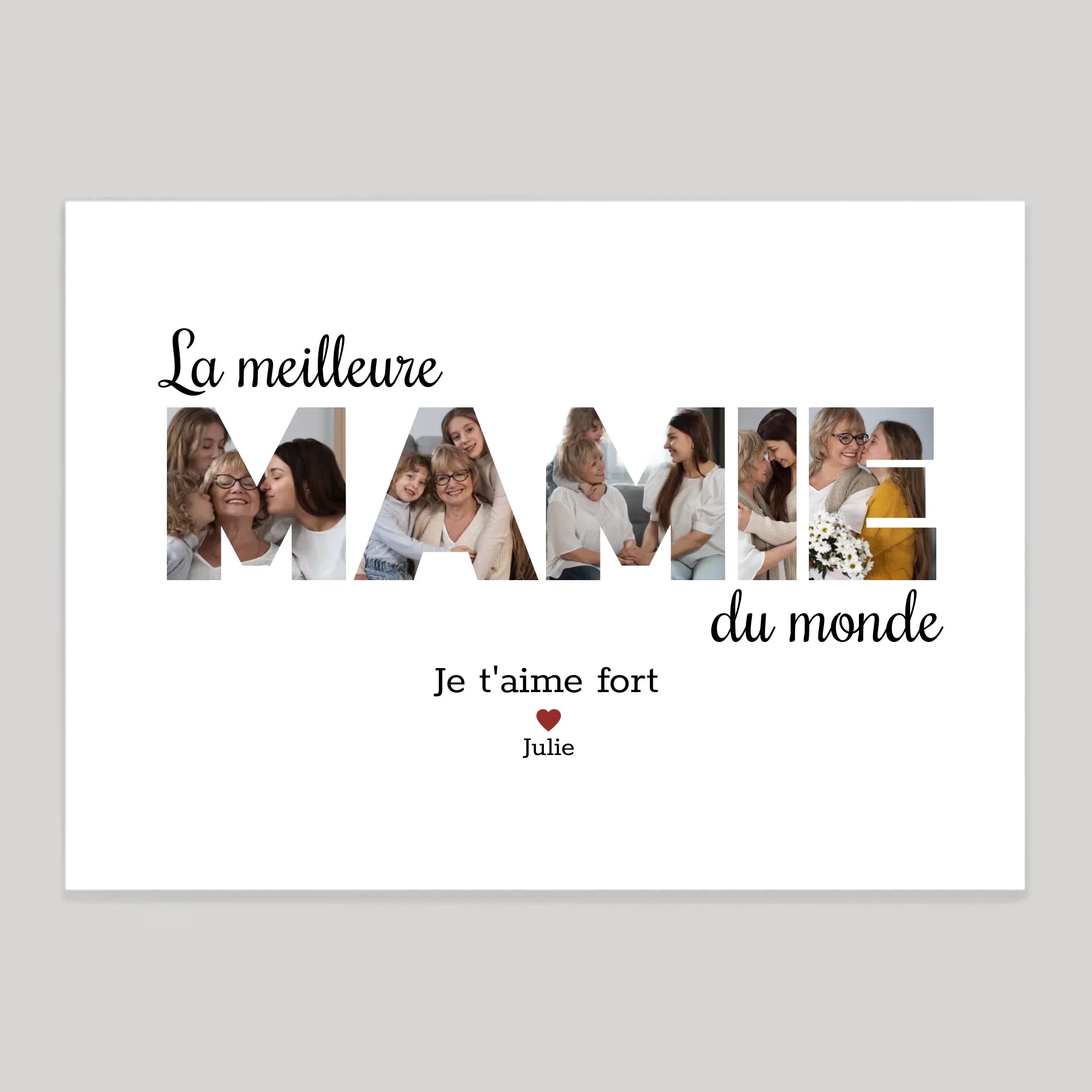 Affiche personnalisée cadeau