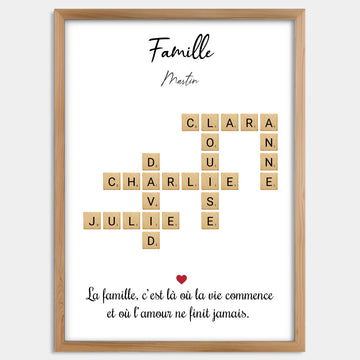 Cadre bois personnalisé cadeau