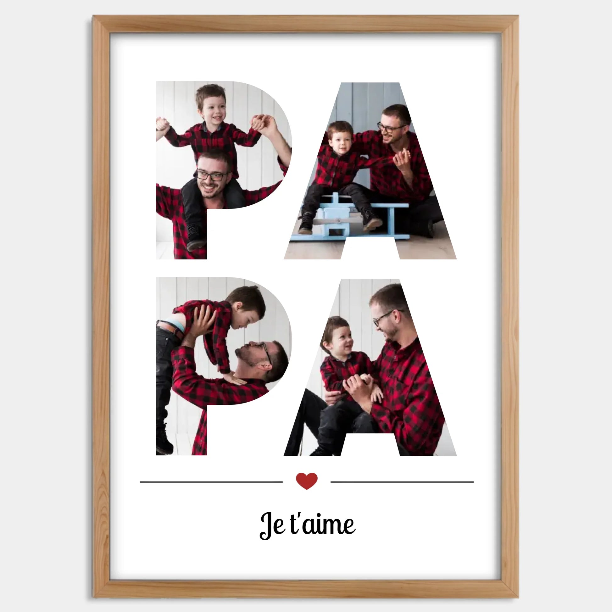 Cadre bois personnalisé cadeau