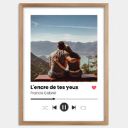 Cadre bois personnalisé cadeau