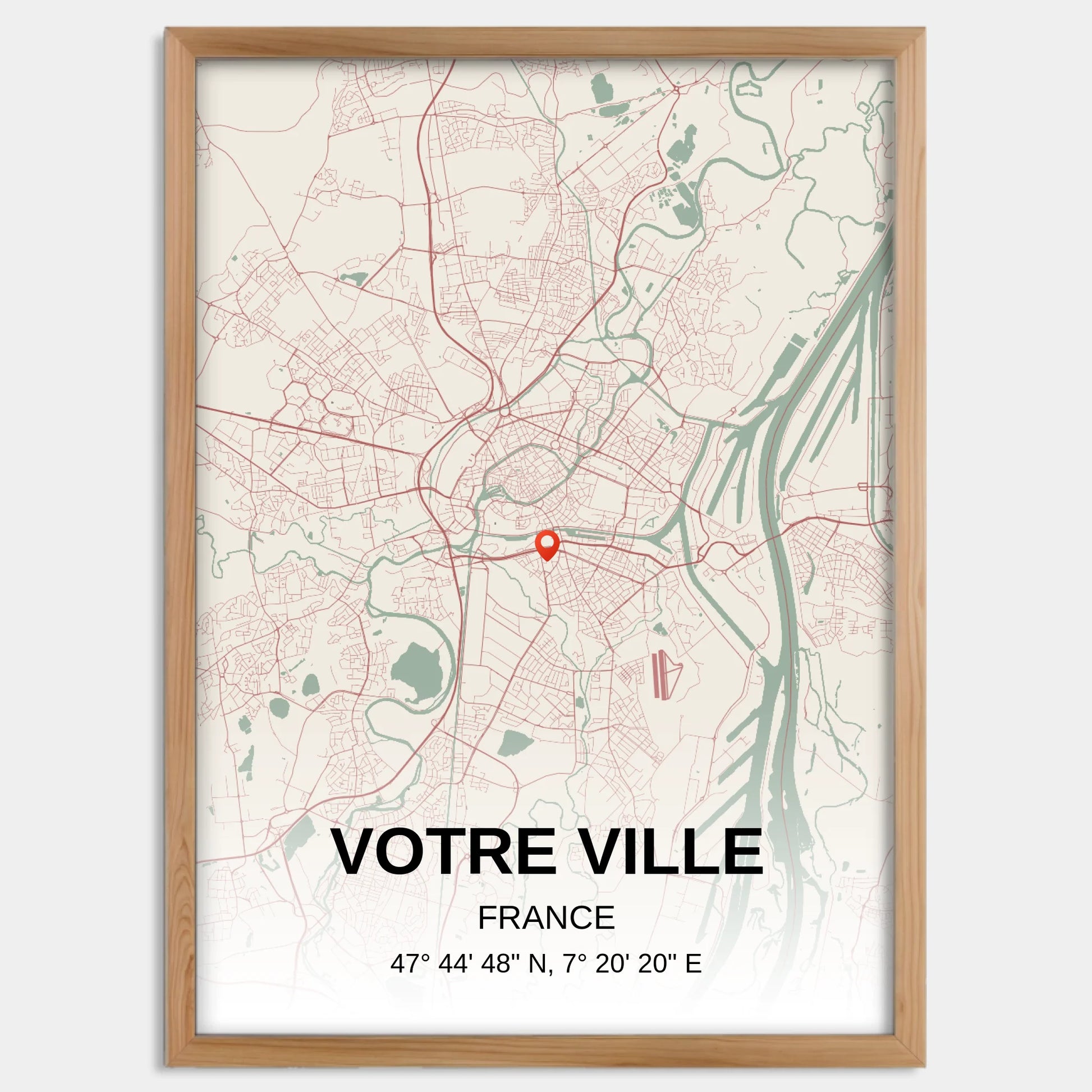 Cadre bois personnalisé cadeau