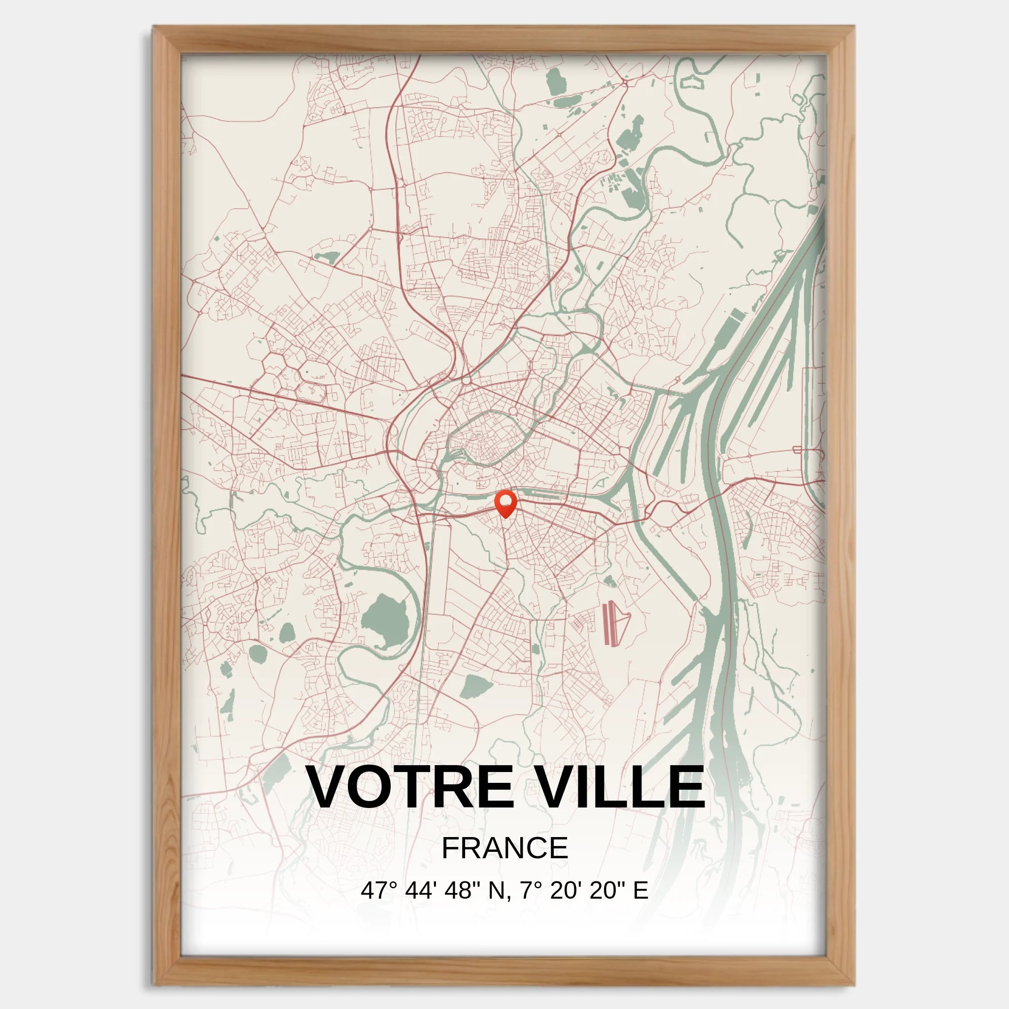 Cadre bois personnalisé cadeau