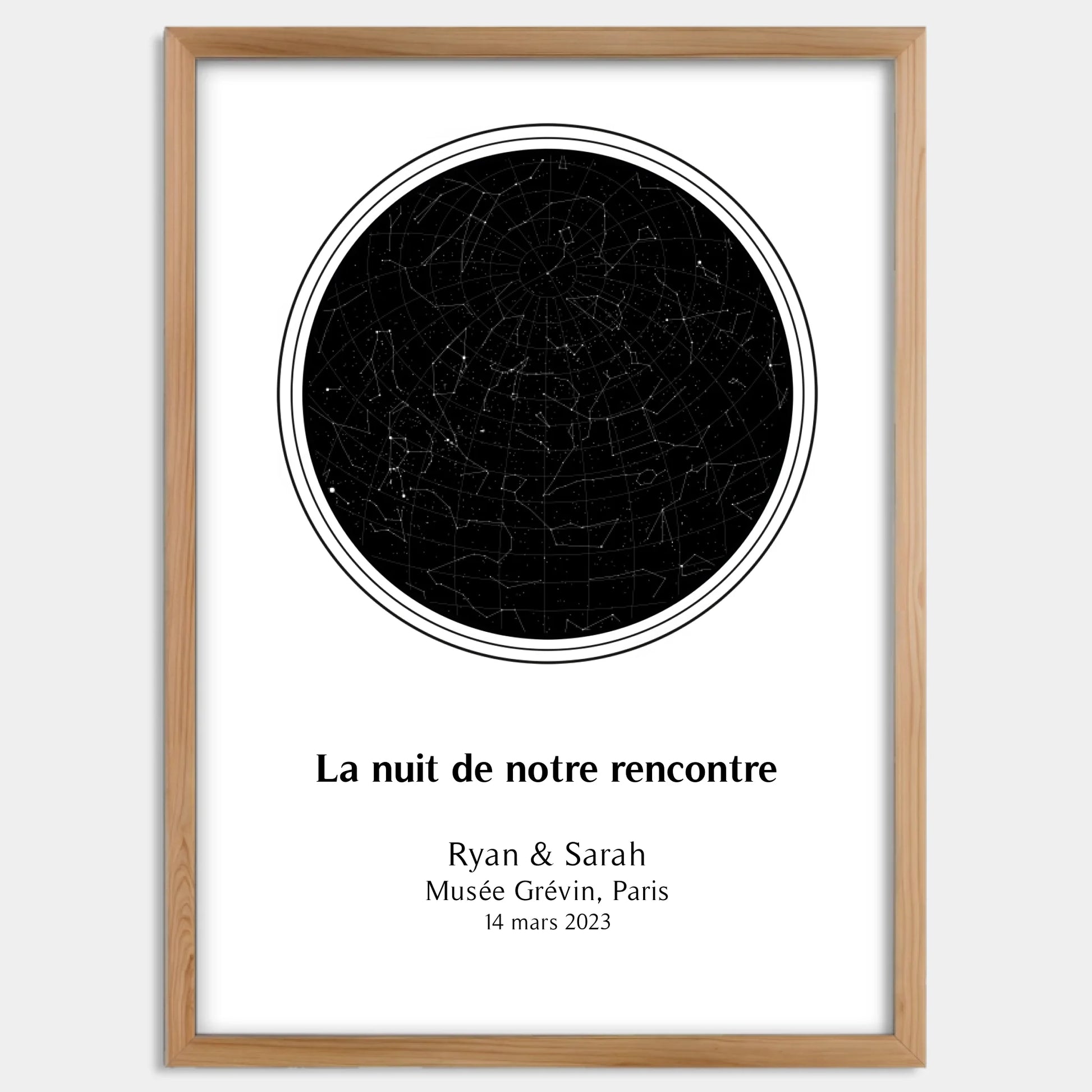 Cadre bois personnalisé cadeau