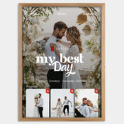 Cadre bois personnalisé cadeau