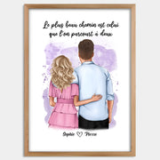 Cadre bois personnalisé cadeau