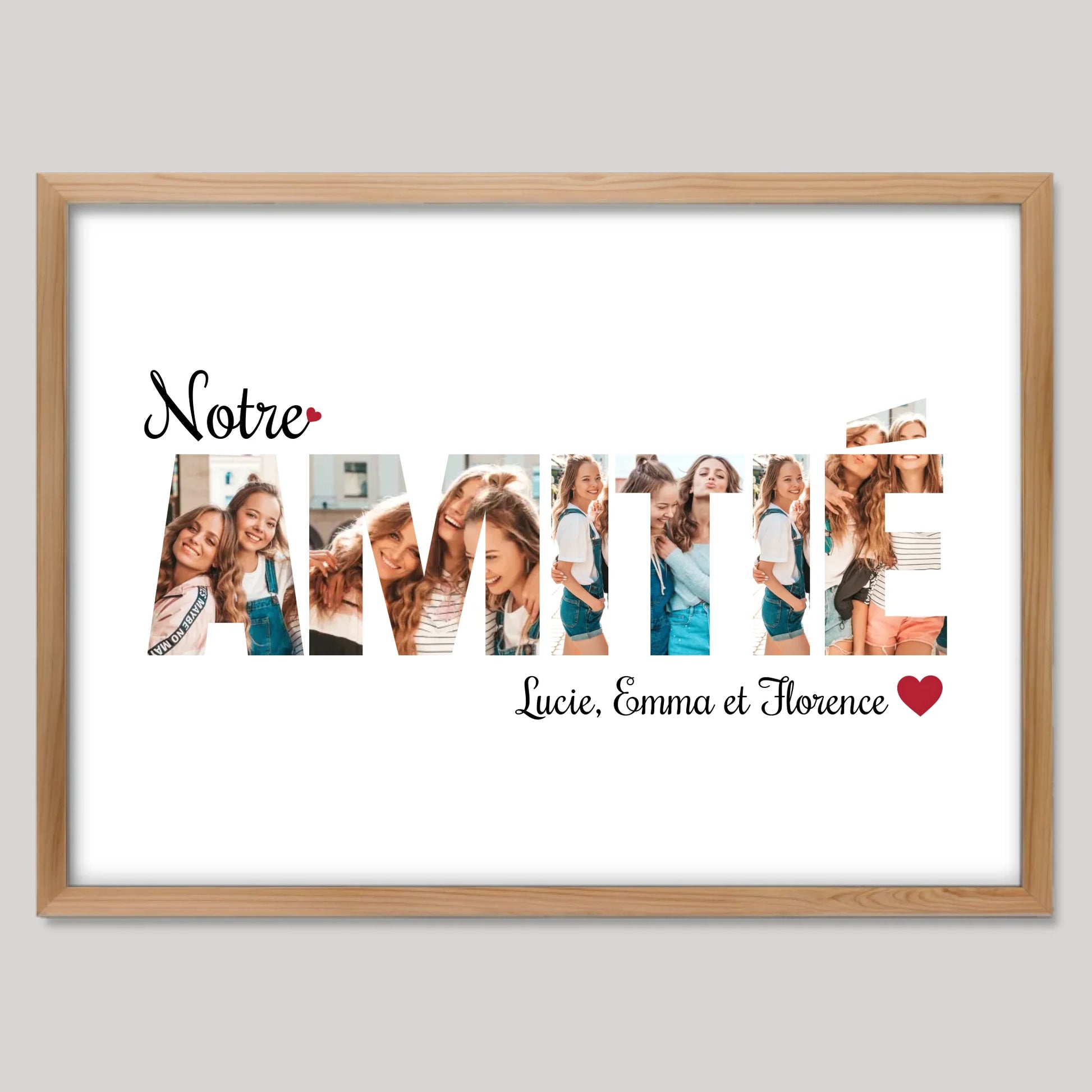 Cadre bois personnalisé cadeau