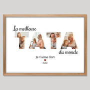 Cadre bois personnalisé cadeau