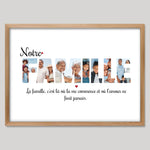 Cadre bois personnalisé cadeau