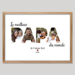 Cadre bois personnalisé cadeau