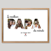 Cadre bois personnalisé cadeau