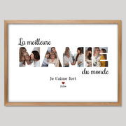 Cadre bois personnalisé cadeau