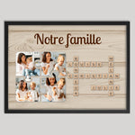 Cadre noir personnalisé cadeau