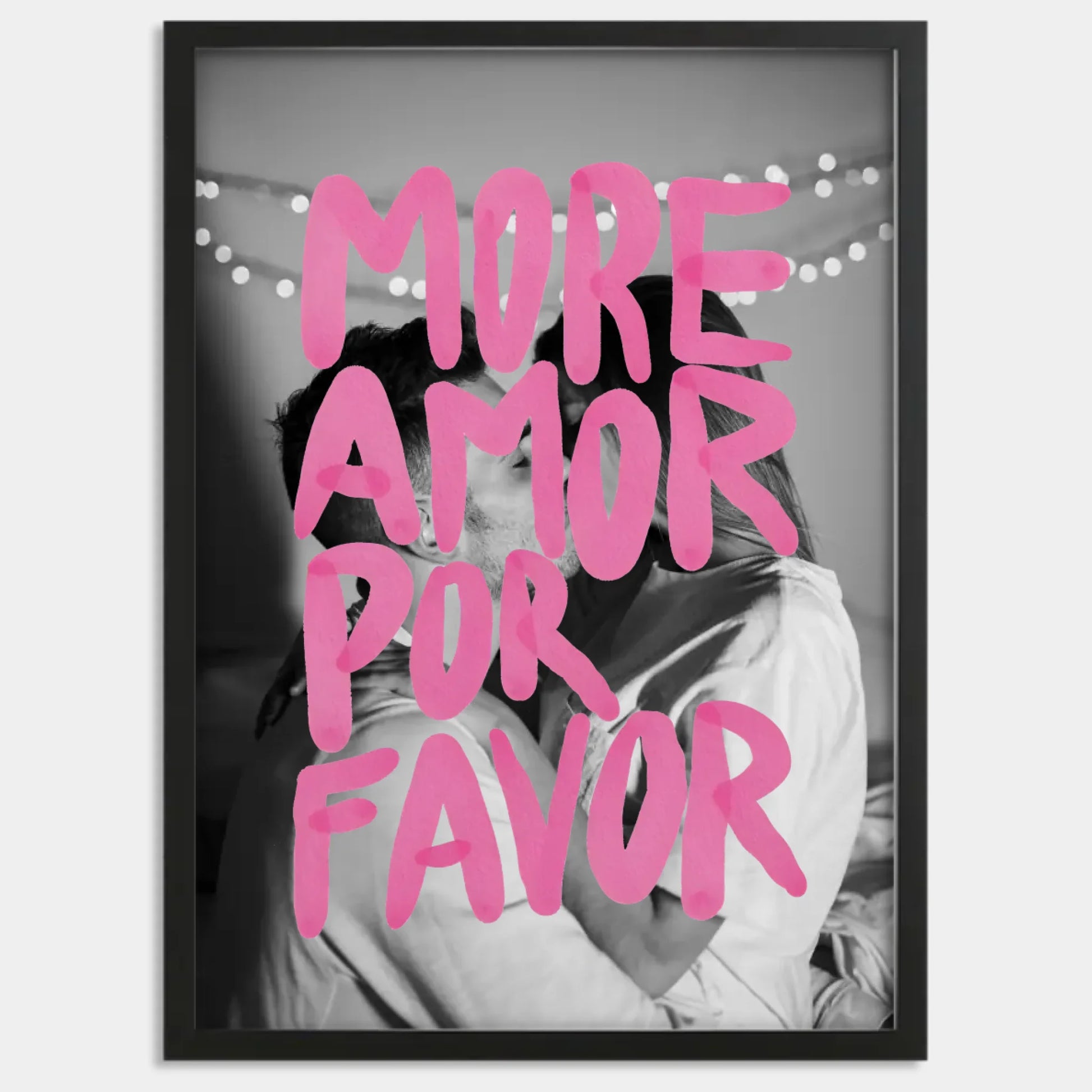 Cadre bois noir personnalisé cadeau