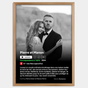 Cadre bois personnalisé cadeau