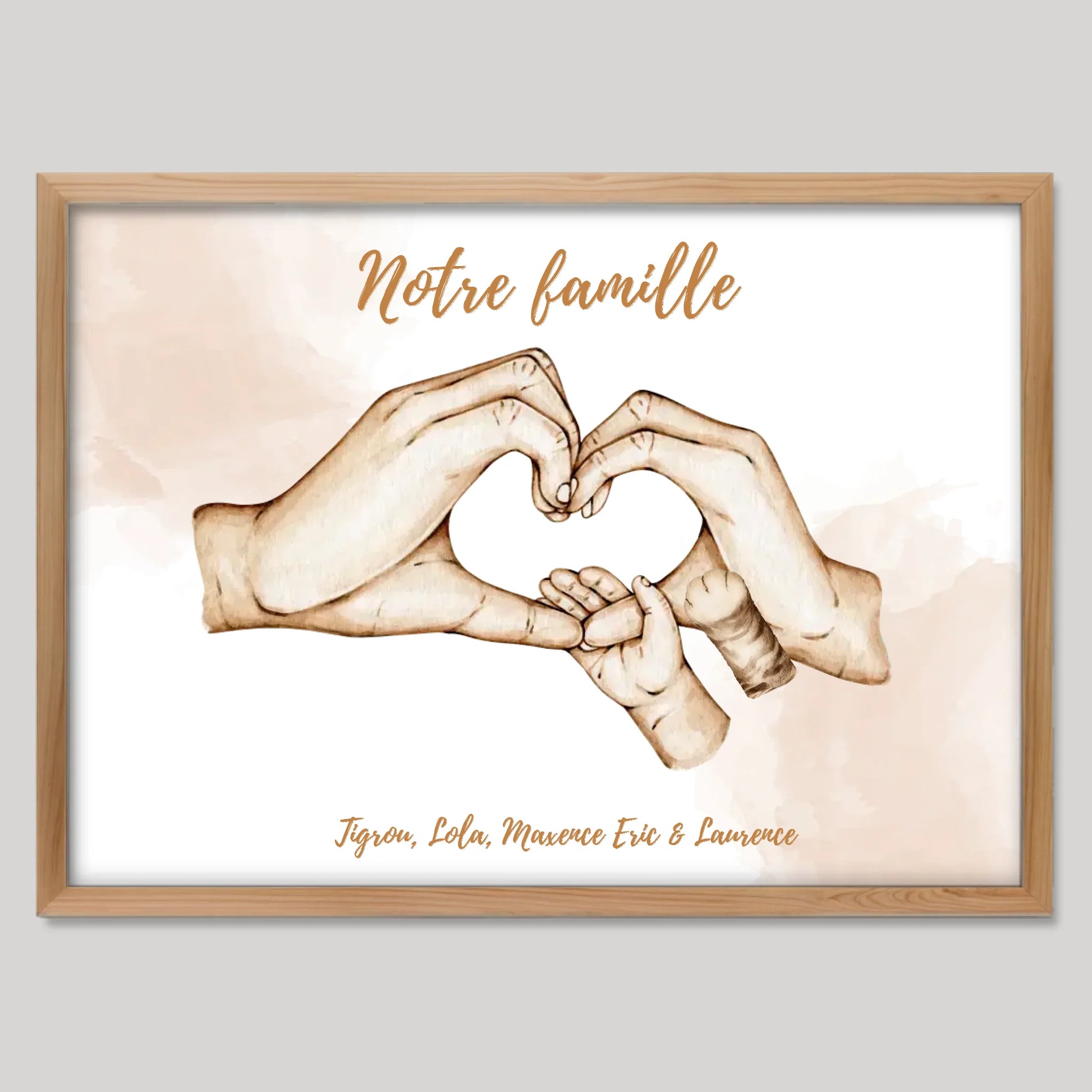 Cadre bois personnalisé cadeau