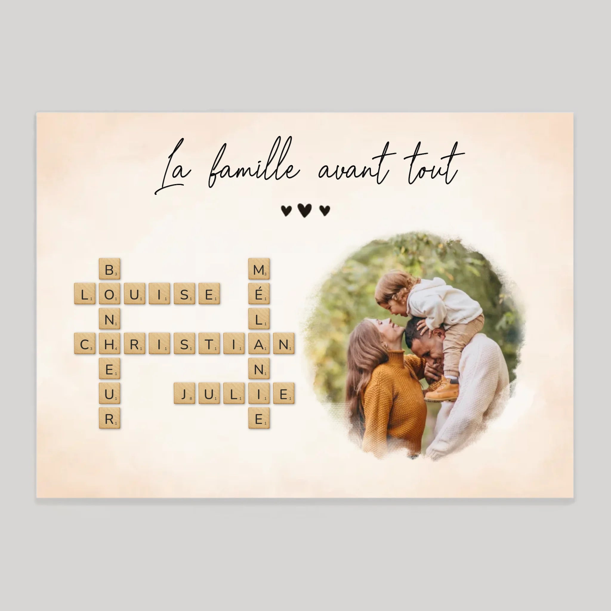 Affiche personnalisée cadeau