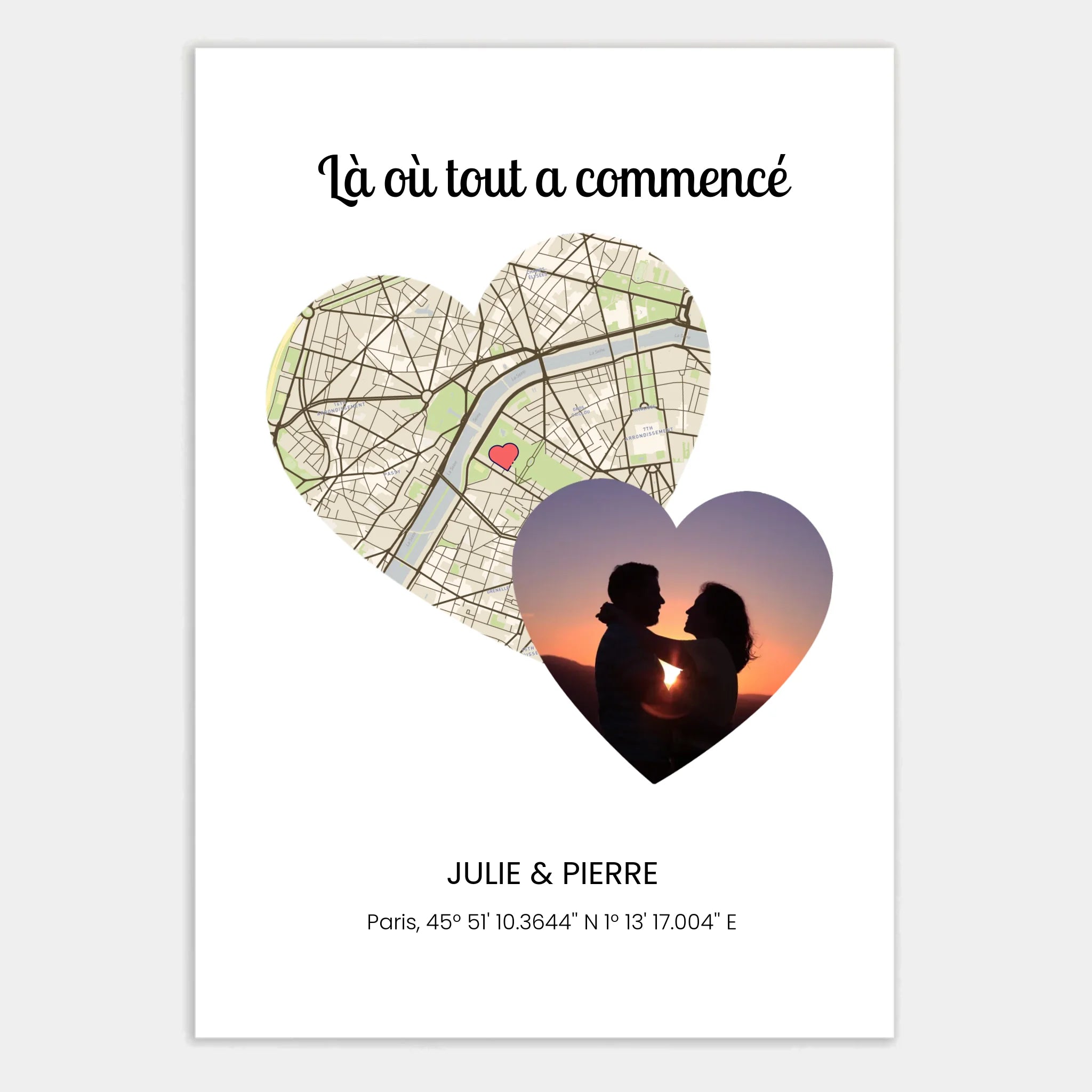 Affiche personnalisée cadeau