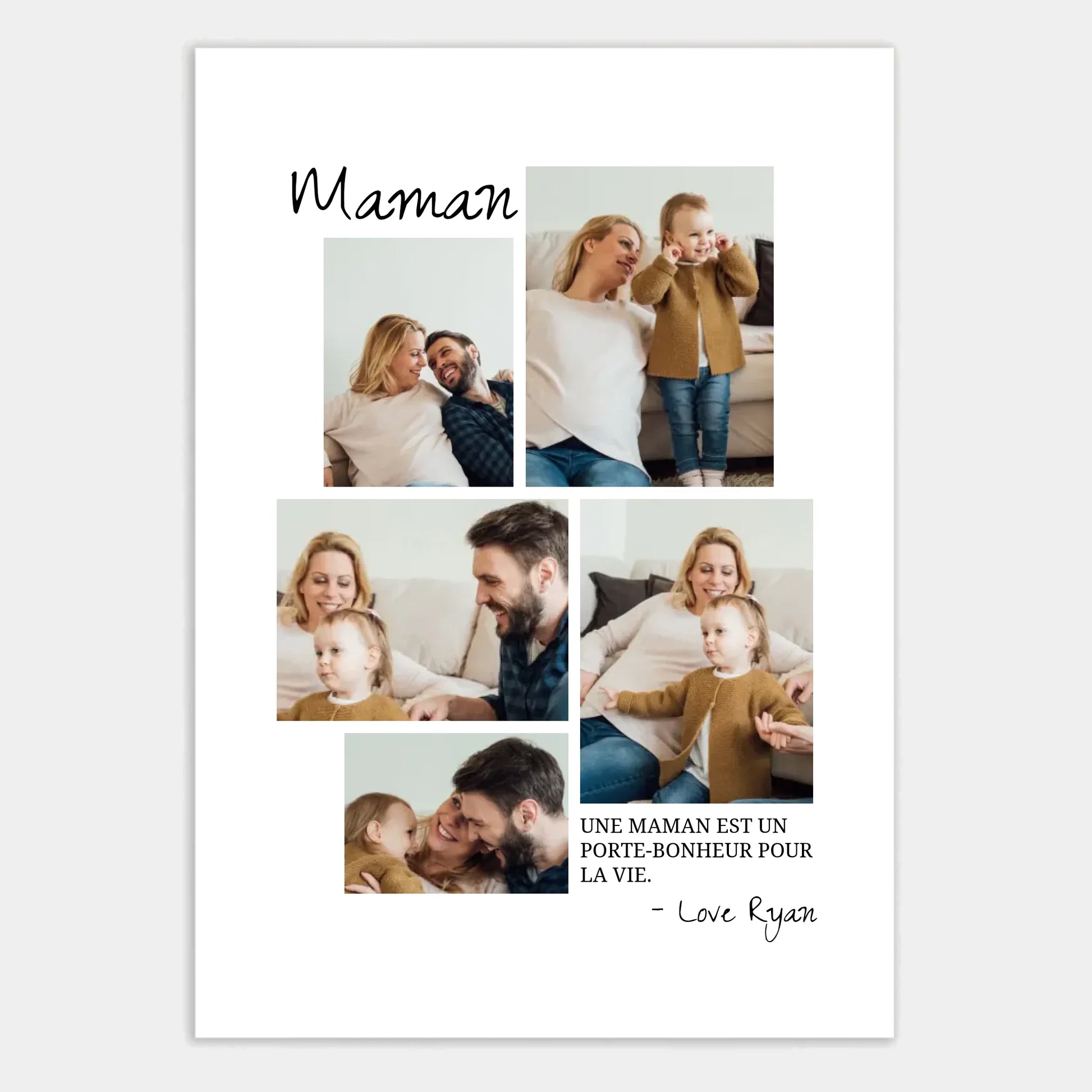 Affiche personnalisée cadeau