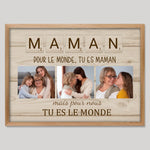 Cadre bois personnalisé cadeau