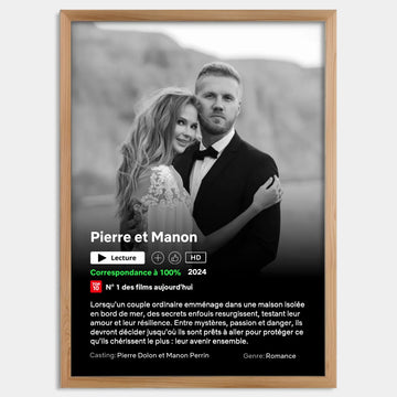 Cadre bois personnalisé cadeau